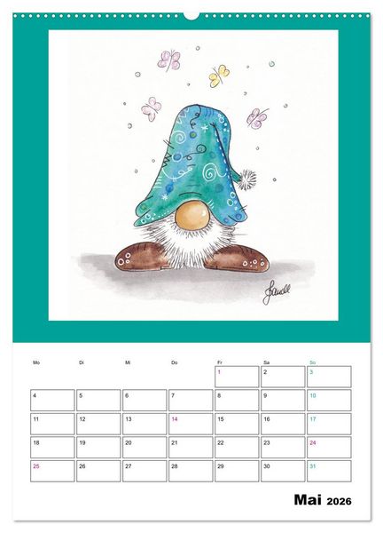 Produktbild: WichtelParade (hochwertiger Premium Wandkalender 2026 DIN A2 hoch), Kunstdruck in Hochglanz