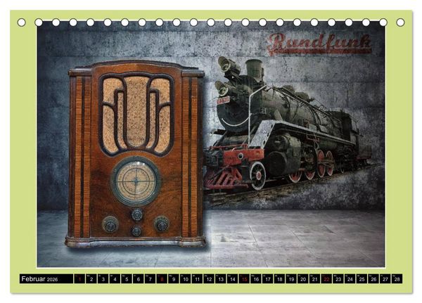 Produktbild: RADIO LEGENDEN (Tischkalender 2026 DIN A5 quer), CALVENDO Monatskalender