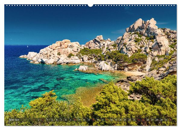 Produktbild: Sardinien - Karibik des Mittelmeers (Wandkalender 2026 DIN A2 quer), CALVENDO Monatskalender