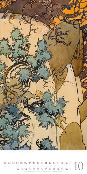 Produktbild: Alfons Mucha Kalender 2027