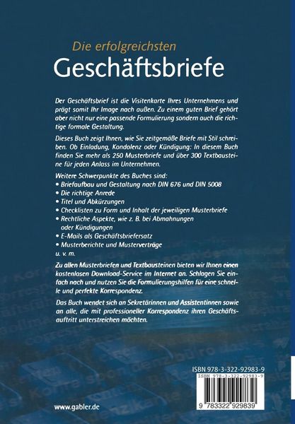 Produktbild: Die erfolgreichsten Gesch&auml;ftsbriefe