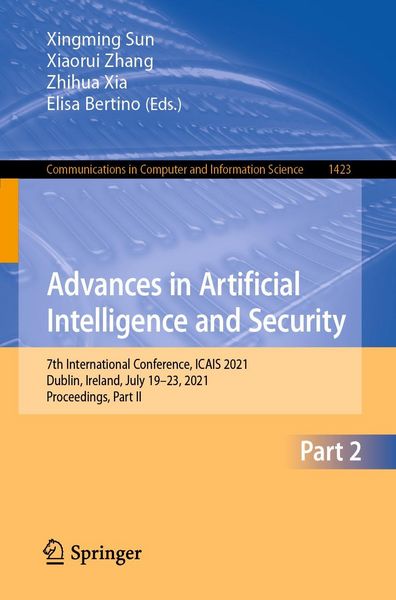 Produktbild: Advances in Artificial Intelligence and Security