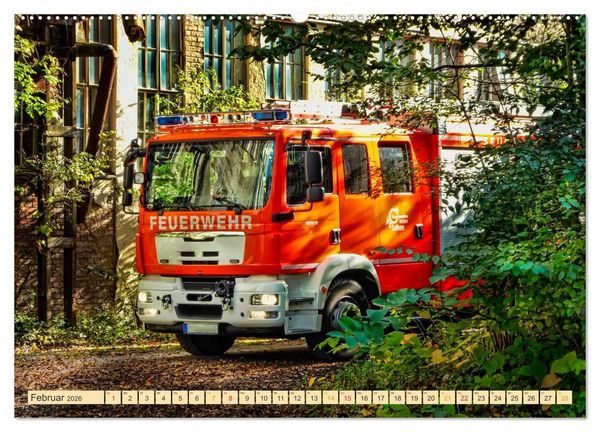 Produktbild: Feuerwehr - weltweit im Einsatz (hochwertiger Premium Wandkalender 2026 DIN A2 quer), Kunstdruck in Hochglanz