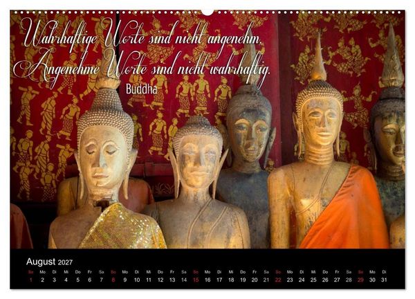 Produktbild: Buddhistische Weisheiten (Wandkalender 2027 DIN A2 quer), CALVENDO Monatskalender