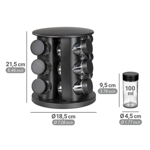 Produktbild: Gew&uuml;rzkarussell Mod. Bruna, 13tlg., 360&deg; drehbar