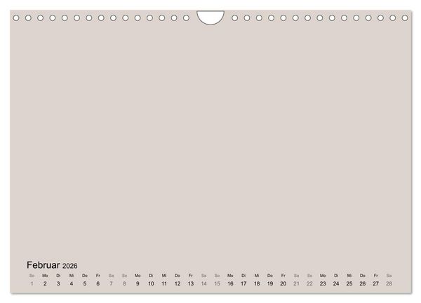 Produktbild: DIY Bastel-Kalender -Erdige Pastell Farben- Zum Selbstgestalten (Wandkalender 2026 DIN A4 quer), CALVENDO Monatskalender