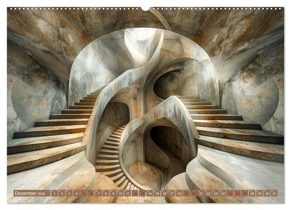Produktbild: Architektonische Unm&ouml;glichkeiten (Wandkalender 2026 DIN A2 quer), CALVENDO Monatskalender