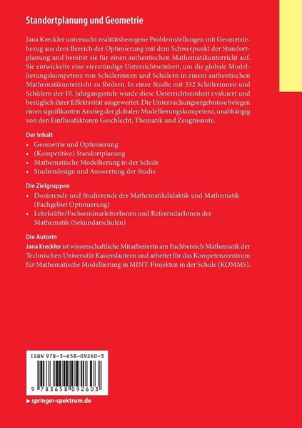 Produktbild: Standortplanung und Geometrie