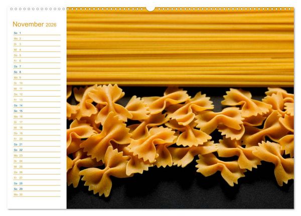 Produktbild: Pasta (hochwertiger Premium Wandkalender 2026 DIN A2 quer), Kunstdruck in Hochglanz