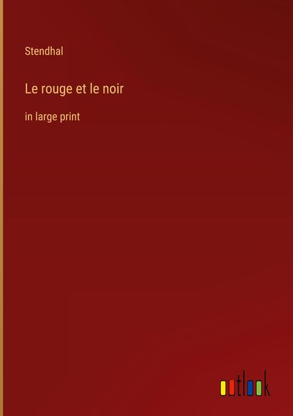 Produktbild: Le rouge et le noir