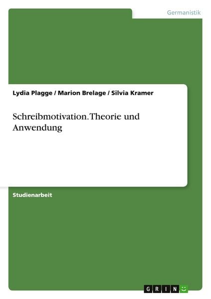 Produktbild: Schreibmotivation. Theorie und Anwendung