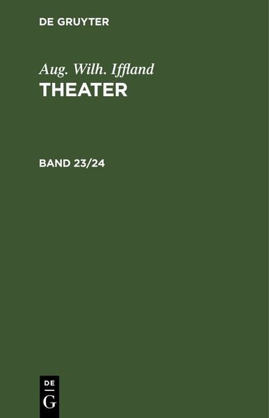 Produktbild: Theater. Band 23/24