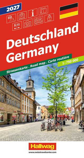 Produktbild: Hallwag Strassenkarte Deutschland 2027 1:750.000