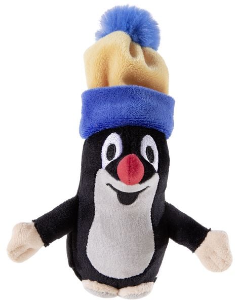 Produktbild: Pl&uuml;sch Der kleine Maulwurf mit M&uuml;tze schwarz/grau 18cm