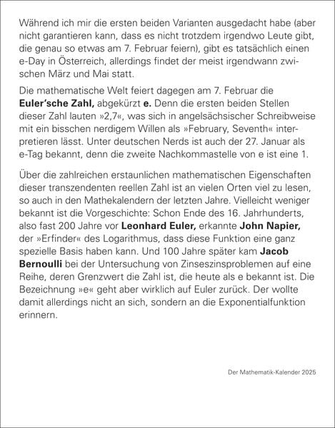 Produktbild: Der Mathematik-Kalender Tagesabrei&szlig;kalender 2025 - Nachts teile ich heimlich durch Null