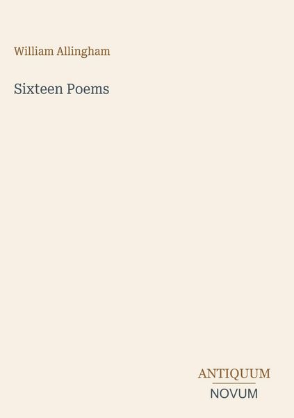 Produktbild: Sixteen Poems