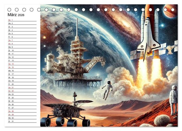 Produktbild: Fortschritt im Fokus - Wandel der Zeit (Tischkalender 2026 DIN A5 quer), CALVENDO Monatskalender