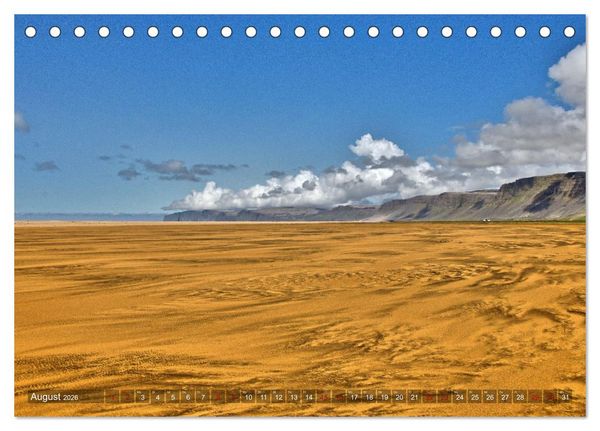 Produktbild: Island - Landschaften, Natur und Licht (Tischkalender 2026 DIN A5 quer), CALVENDO Monatskalender