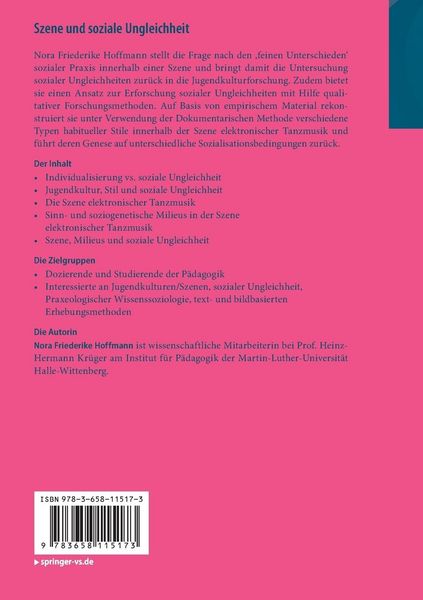 Produktbild: Szene und soziale Ungleichheit