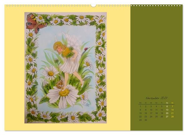 Produktbild: Blumen Elfen (hochwertiger Premium Wandkalender 2027 DIN A2 quer), Kunstdruck in Hochglanz