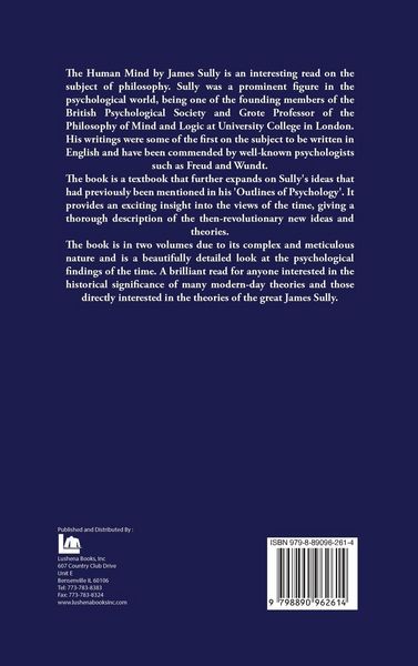 Produktbild: The Human Mind A Text-Book of Psychology Volume 1 of 2