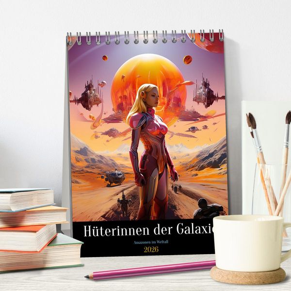 Produktbild: H&uuml;terinnen der Galaxie (Tischkalender 2026 DIN A5 hoch), CALVENDO Monatskalender