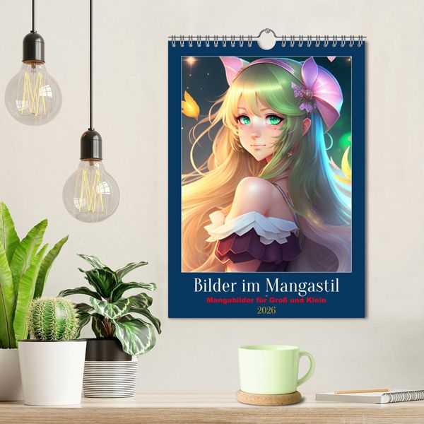 Produktbild: Bilder im Mangastil (Wandkalender 2026 DIN A4 hoch), CALVENDO Monatskalender
