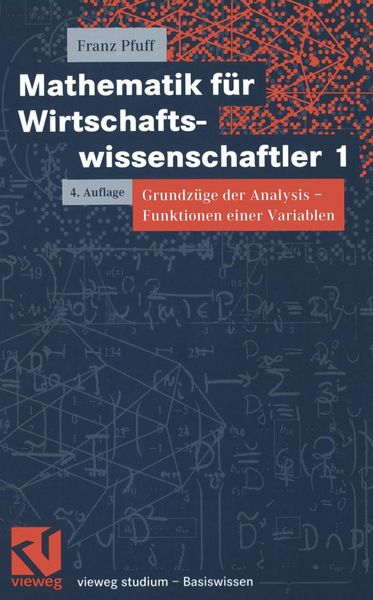 Produktbild: Mathematik f&uuml;r Wirtschaftswissenschaftler 1