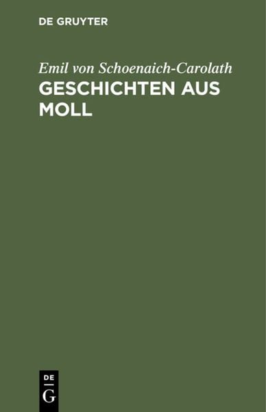 Produktbild: Geschichten aus Moll