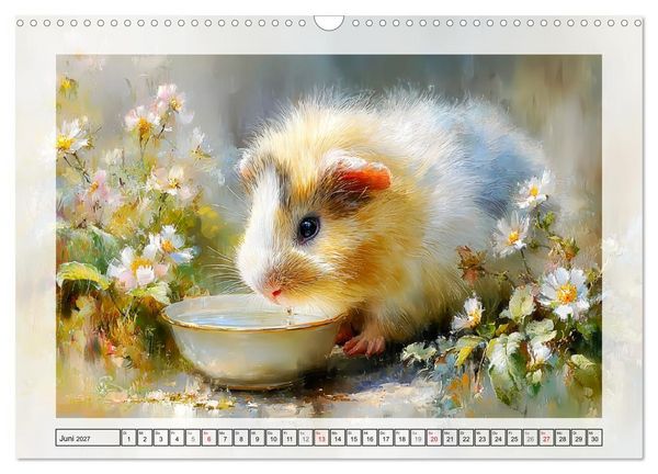 Produktbild: Meerschweinchen. Bezauberndes Gartengl&uuml;ck (Wandkalender 2027 DIN A3 quer), CALVENDO Monatskalender