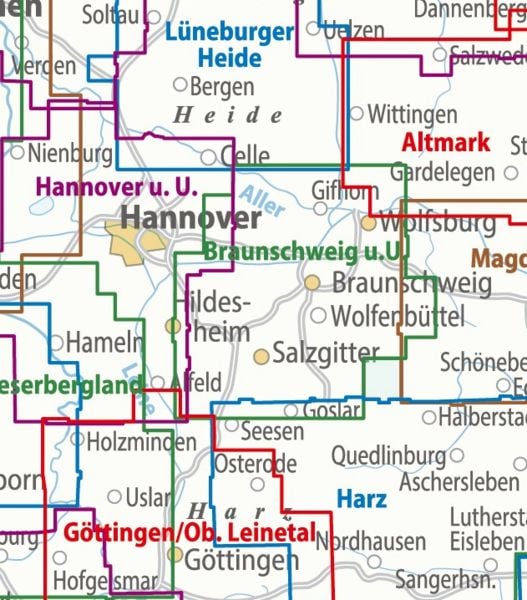 Produktbild: ADFC-Regionalkarte Braunschweig und Umgebung, 1:75.000, mit Tagestourenvorschl&auml;gen, rei&szlig;- und wetterfest, E-Bike-geeignet, GPS-Tracks-Download