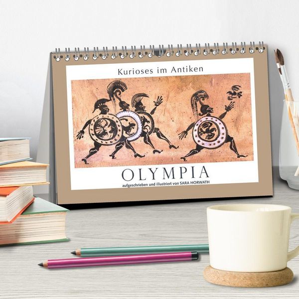Produktbild: Kurioses im Antiken Olympia (Tischkalender 2027 DIN A5 quer), CALVENDO Monatskalender