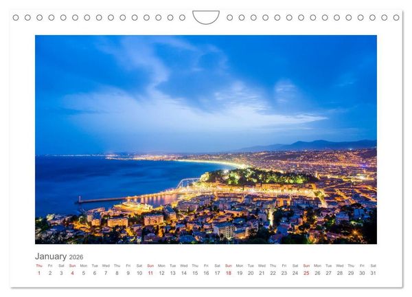 Produktbild: French Riviera moments (Wall Calendar 2026 DIN A4 landscape), CALVENDO 12 Month Wall Calendar