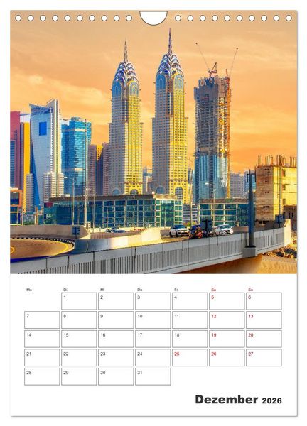 Produktbild: Dubai - Urlaubsplaner (Wandkalender 2026 DIN A4 hoch), CALVENDO Monatskalender