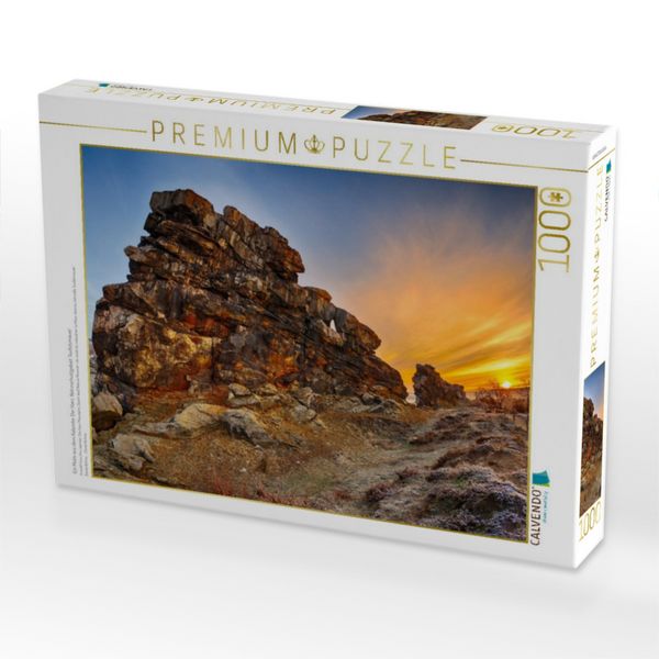 Produktbild: CALVENDO Puzzle Ein Motiv aus dem Kalender Der Harz, Naturschutzgebiet Teufelsmauer | 1000 Teile Lege-Gr&ouml;&szlig;e 64x48cm Foto-Puzzle f&uuml;r gl&uuml;ckliche Stunden