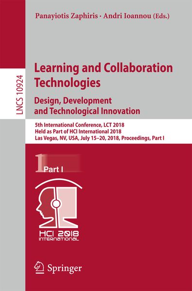 Produktbild: Learning and Collaboration Technologies. Design, Development and Technological Innovation