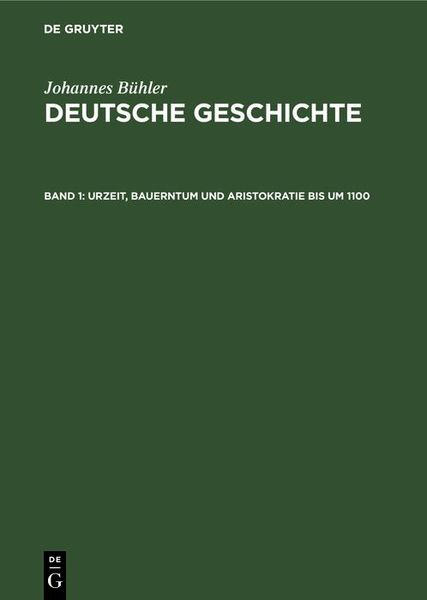 Produktbild: Urzeit, Bauerntum und Aristokratie bis um 1100