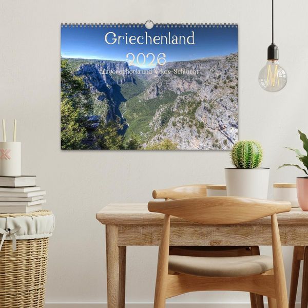 Produktbild: Griechenland 2026 - Zagorochoria und Vikos-Schlucht (Wandkalender 2026 DIN A3 quer), CALVENDO Monatskalender