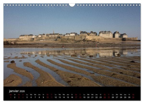 Produktbild: Saint-Malo au fil des mois (Calendrier mural 2026 DIN A3 vertical), CALVENDO calendrier mensuel