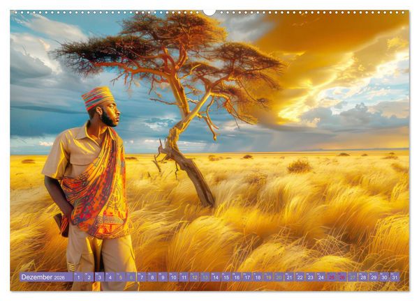Produktbild: Afrika begeistert - Afrikas Sch&ouml;nheit (Wandkalender 2026 DIN A2 quer), CALVENDO Monatskalender