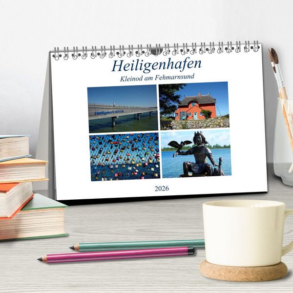 Produktbild: Heiligenhafen - Kleinod am Fehmarnsund (Tischkalender 2026 DIN A5 quer), CALVENDO Monatskalender