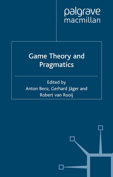 Produktbild: Game Theory and Pragmatics