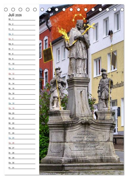 Produktbild: Nepomuk - Der Br&uuml;ckenheilige (Tischkalender 2026 DIN A5 hoch), CALVENDO Monatskalender
