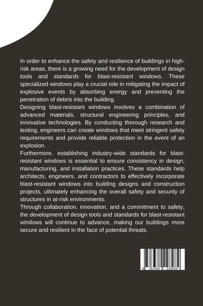 Produktbild: Developing Design Tools and Standards for Blast-Resistant Windows