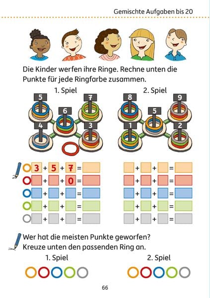 Mein Übungsheft Rechnen lernen 1. Klasse