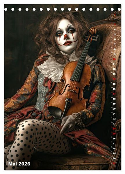 Produktbild: Clowngeschichten - Eine besondere Welt (Tischkalender 2026 DIN A5 hoch), CALVENDO Monatskalender