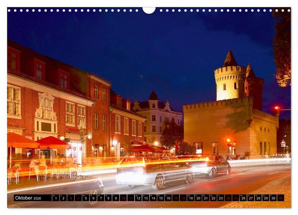 Produktbild: Potsdam zwischen Nacht und blauer Stunde (Wandkalender 2026 DIN A3 quer), CALVENDO Monatskalender