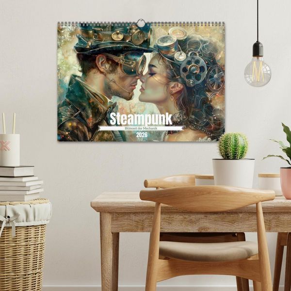 Produktbild: Steampunk - Bl&uuml;tezeit der Mechanik (Wandkalender 2026 DIN A3 quer), CALVENDO Monatskalender