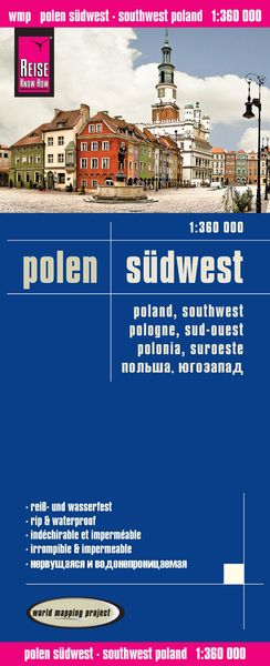 Reise Know-How Landkarte Polen, Südwest 1 : 360.000