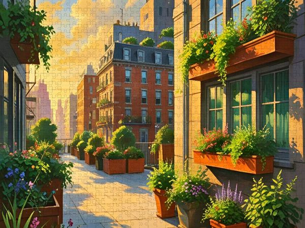 Produktbild: CALVENDO Puzzle Bunte gepflegte H&auml;userfassaden | 1000 Teile Lege-Gr&ouml;&szlig;e 64x48cm Foto-Puzzle f&uuml;r gl&uuml;ckliche Stunden